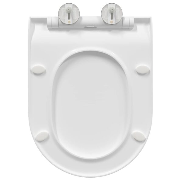 vidaXL WC sedadlo Nastaviteľná Biely 50 x 36,5 x 5 cm Polypropylén – Obrázok 9