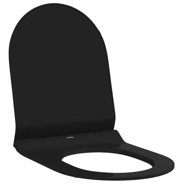 vidaXL WC sedadlo Nastaviteľná Čierny 50 x 36,5 x 5 cm Polypropylén – Obrázok 2