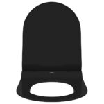 vidaXL WC sedadlo Nastaviteľná Čierny 50 x 36,5 x 5 cm Polypropylén – Obrázok 5