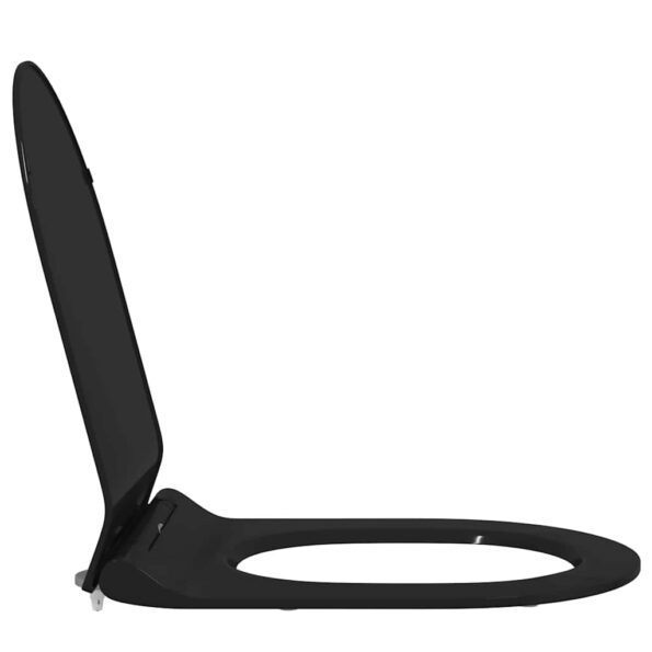 vidaXL WC sedadlo Nastaviteľná Čierny 50 x 36,5 x 5 cm Polypropylén – Obrázok 6