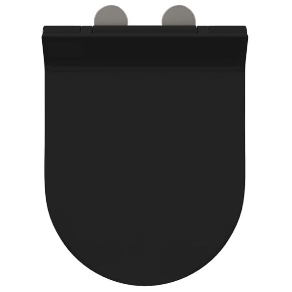 vidaXL WC sedadlo Nastaviteľná Čierny 50 x 36,5 x 5 cm Polypropylén – Obrázok 7