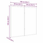 vidaXL Magnetická biela tabuľa Biela 100 x 1.4 x 100 cm – Obrázok 10