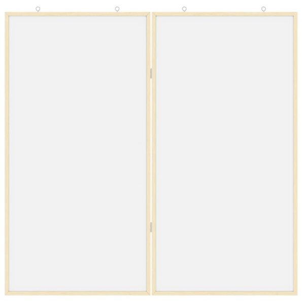 vidaXL Magnetická biela tabuľa Biela 100 x 1.4 x 100 cm – Obrázok 4