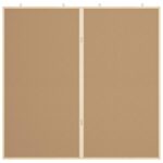 vidaXL Magnetická biela tabuľa Biela 100 x 1.4 x 100 cm – Obrázok 6