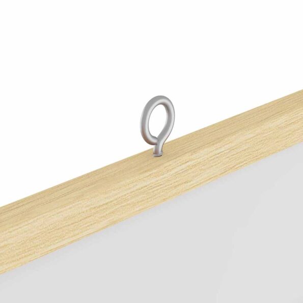 vidaXL Magnetická biela tabuľa Biela 100 x 1.4 x 100 cm – Obrázok 7