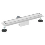 vidaXL 2 v 1 sprchový odtok Strieborná 50 cm Nerezová oceľ 304 – Obrázok 6