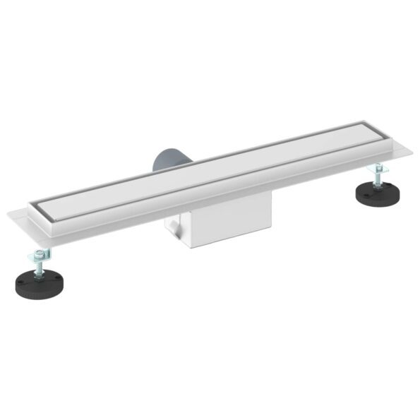 vidaXL 2 v 1 sprchový odtok Strieborná 50 cm Nerezová oceľ 304 – Obrázok 6