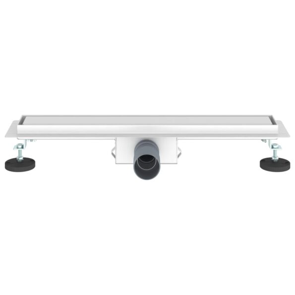 vidaXL 2 v 1 sprchový odtok Strieborná 60 cm Nerezová oceľ 304 – Obrázok 4