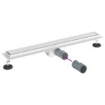 vidaXL 2 v 1 sprchový odtok Strieborná 70 cm Nerezová oceľ 304 – Obrázok 12
