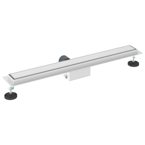 vidaXL 2 v 1 sprchový odtok Strieborná 80 cm Nerezová oceľ 304 – Obrázok 6