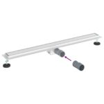 vidaXL 2 v 1 sprchový odtok Strieborná 90 cm Nerezová oceľ 304 – Obrázok 12