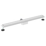 vidaXL 2 v 1 sprchový odtok Strieborná 90 cm Nerezová oceľ 304 – Obrázok 6