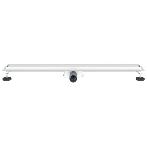 vidaXL 2 v 1 sprchový odtok Strieborná 100 cm Nerezová oceľ 304 – Obrázok 4