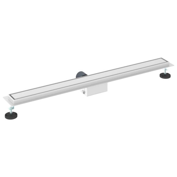 vidaXL 2 v 1 sprchový odtok Strieborná 100 cm Nerezová oceľ 304 – Obrázok 6
