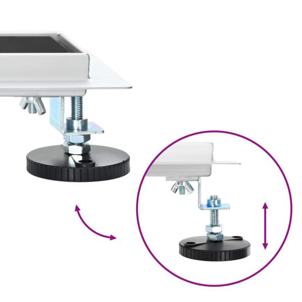 vidaXL Sprchový odtok s skleneným vrchnákom Čierna 60 cm – Obrázok 11