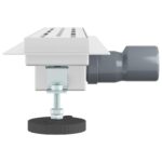 vidaXL Sprchový odtok s skleneným vrchnákom Strieborná 50 cm – Obrázok 5