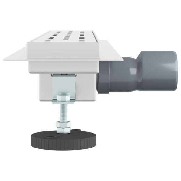 vidaXL Sprchový odtok s skleneným vrchnákom Strieborná 50 cm – Obrázok 5