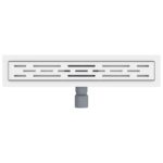 vidaXL Sprchový odtok s skleneným vrchnákom Strieborná 50 cm – Obrázok 7