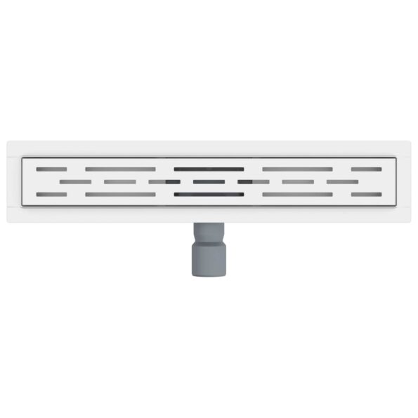 vidaXL Sprchový odtok s skleneným vrchnákom Strieborná 50 cm – Obrázok 7