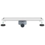 vidaXL Sprchový odtok 2 v 1 s 360° siphonom Strieborná 50 cm – Obrázok 4