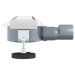 vidaXL Sprchový odtok 2 v 1 s 360° siphonom Strieborná 50 cm – Obrázok 5