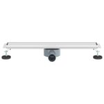 vidaXL Sprchový odtok 2 v 1 s 360° siphonom Strieborná 60 cm – Obrázok 4
