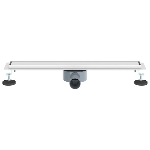 vidaXL Sprchový odtok 2 v 1 s 360° siphonom Strieborná 60 cm – Obrázok 4