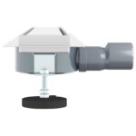 vidaXL Sprchový odtok 2 v 1 s 360° siphonom Strieborná 60 cm – Obrázok 5