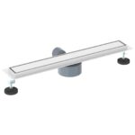vidaXL Sprchový odtok 2 v 1 s 360° siphonom Strieborná 60 cm – Obrázok 6