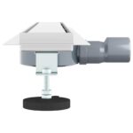 vidaXL Sprchový odtok 2 v 1 s 360° siphonom Strieborná 80 cm – Obrázok 5