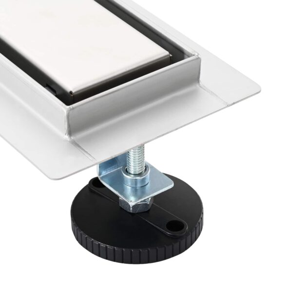 vidaXL Sprchový odtok 2 v 1 s 360° siphonom Strieborná 80 cm – Obrázok 8