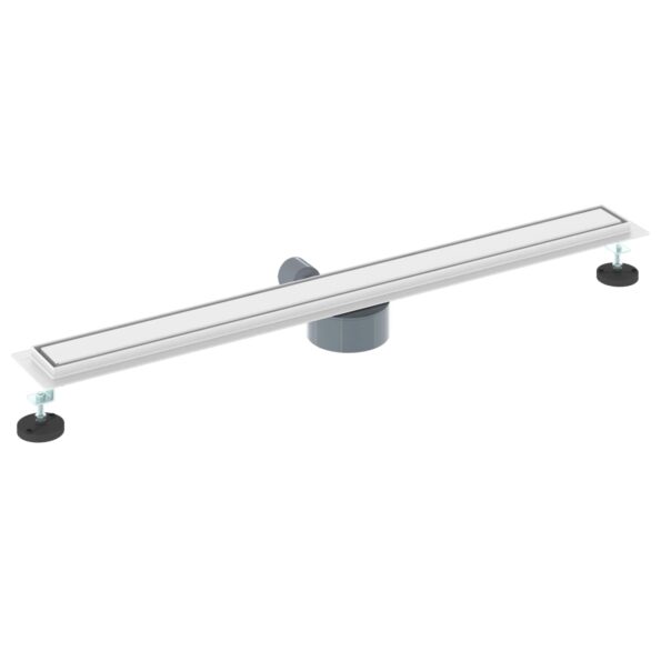 vidaXL Sprchový odtok 2 v 1 s 360° siphonom Strieborná 90 cm – Obrázok 6