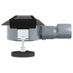 vidaXL Sprchový odtok 2 v 1 s 360° siphonom Čierna 50 cm – Obrázok 5