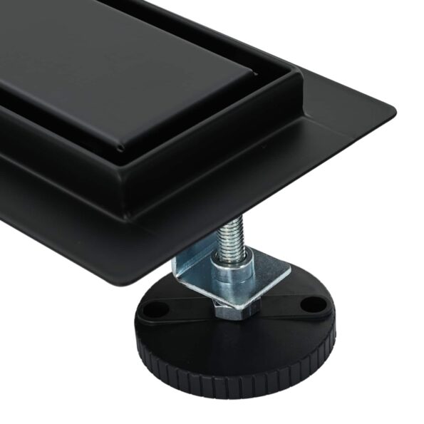 vidaXL Sprchový odtok 2 v 1 s 360° siphonom Čierna 50 cm – Obrázok 8