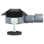 vidaXL Sprchový odtok 2 v 1 s 360° siphonom Čierna 60 cm – Obrázok 5
