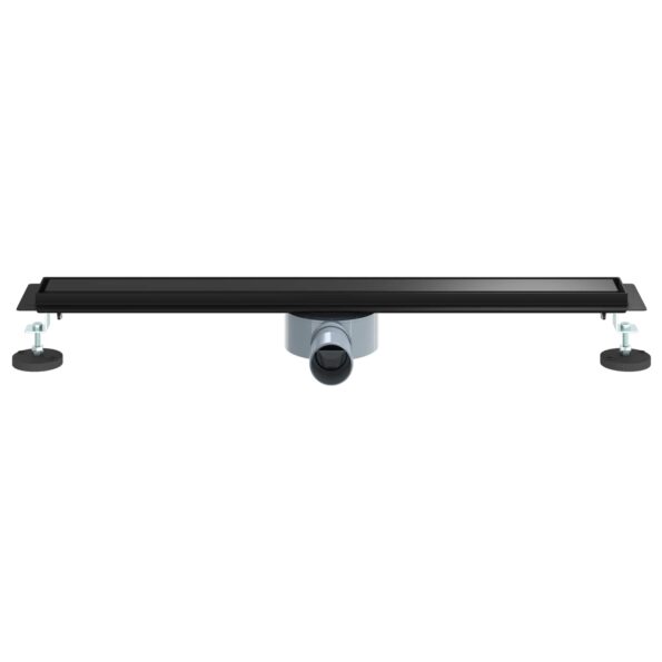 vidaXL Sprchový odtok 2 v 1 s 360° siphonom Čierna 70 cm – Obrázok 4