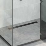 vidaXL Sprchový odtok 2 v 1 s 360° siphonom Čierna 80 cm