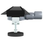vidaXL Sprchový odtok 2 v 1 s 360° siphonom Čierna 90 cm – Obrázok 5