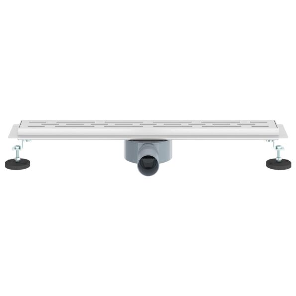 vidaXL Sprchový odtok s skleným krytom a 360° sifónom Strieborná 60 cm – Obrázok 4