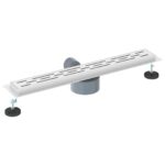 vidaXL Sprchový odtok s skleným krytom a 360° sifónom Strieborná 60 cm – Obrázok 6