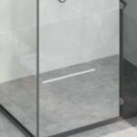 vidaXL 360° sprchový odtok so štíhlym modelom Strieborná 50 cm