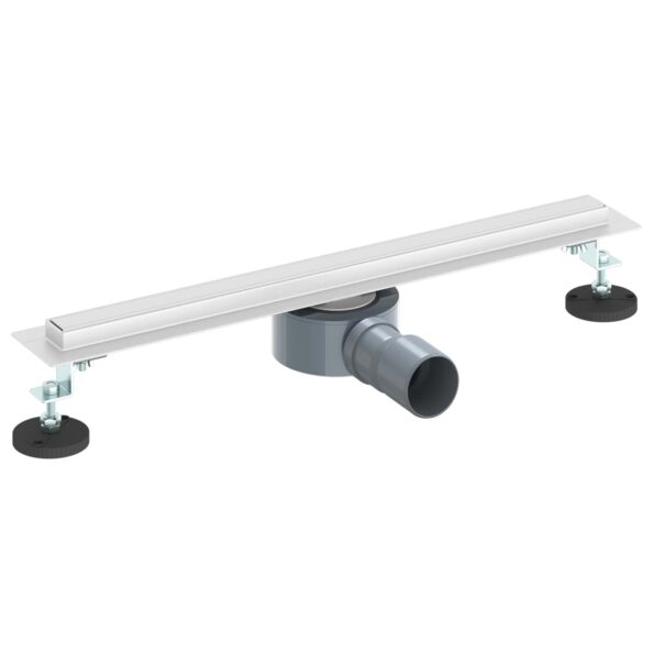 vidaXL 360° sprchový odtok so štíhlym modelom Strieborná 50 cm – Obrázok 2