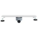 vidaXL 360° sprchový odtok so štíhlym modelom Strieborná 50 cm – Obrázok 4