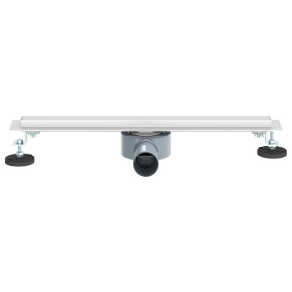 vidaXL 360° sprchový odtok so štíhlym modelom Strieborná 50 cm – Obrázok 4