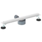 vidaXL 360° sprchový odtok so štíhlym modelom Strieborná 50 cm – Obrázok 6