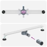 vidaXL 360° sprchový odtok so štíhlym modelom Strieborná 70 cm – Obrázok 12