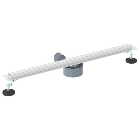 vidaXL 360° sprchový odtok so štíhlym modelom Strieborná 70 cm – Obrázok 6