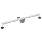 vidaXL 360° sprchový odtok so štíhlym modelom Strieborná 80 cm – Obrázok 6