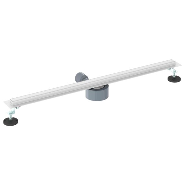 vidaXL 360° sprchový odtok so štíhlym modelom Strieborná 80 cm – Obrázok 6