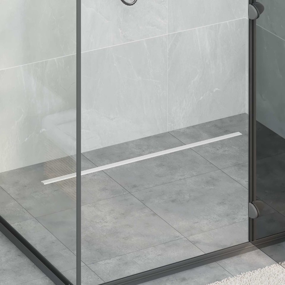 42015989_1.jpg vidaXL 360° sprchový odtok so štíhlym modelom Strieborná 90 cm – Obrázok 1